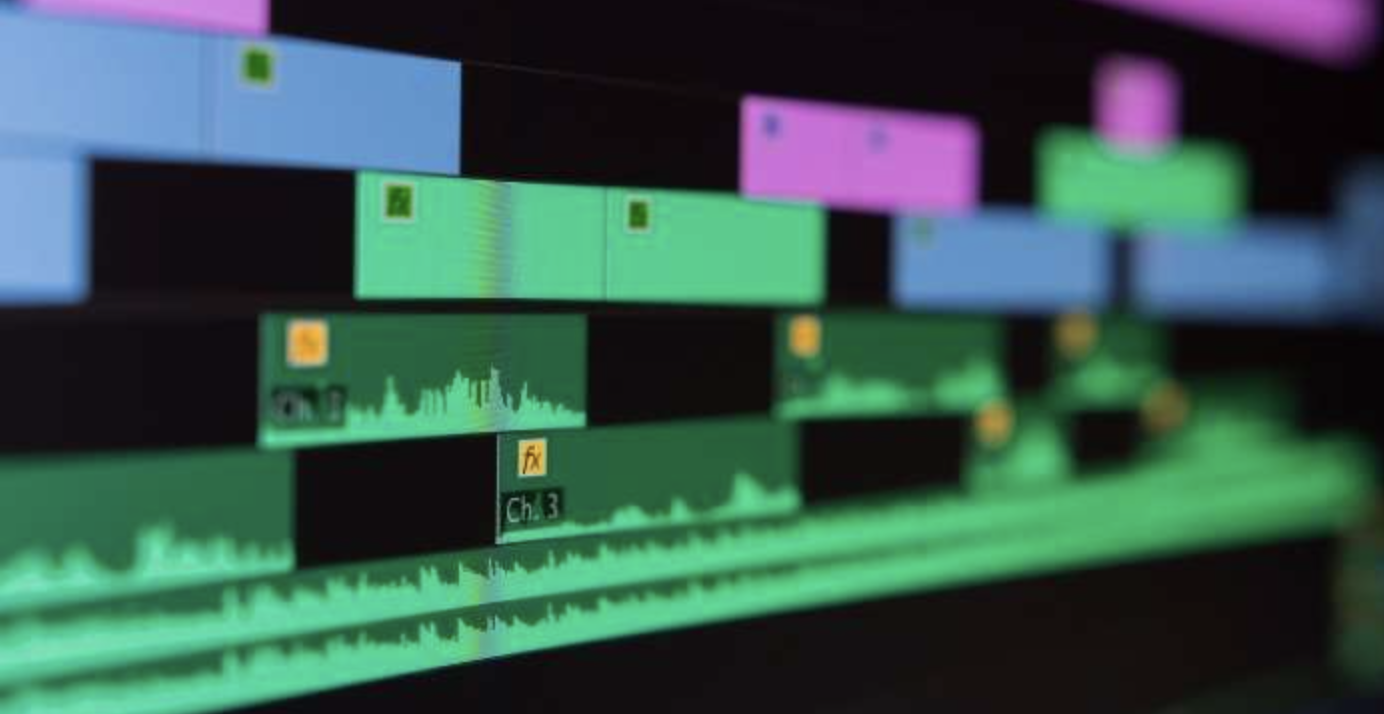 Timeline de edição do episódio